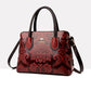 Elegant Ladies Bag Shoulder Messenger Bag Fashion Large Capacity Handheld Leather Texture Shopping Bag