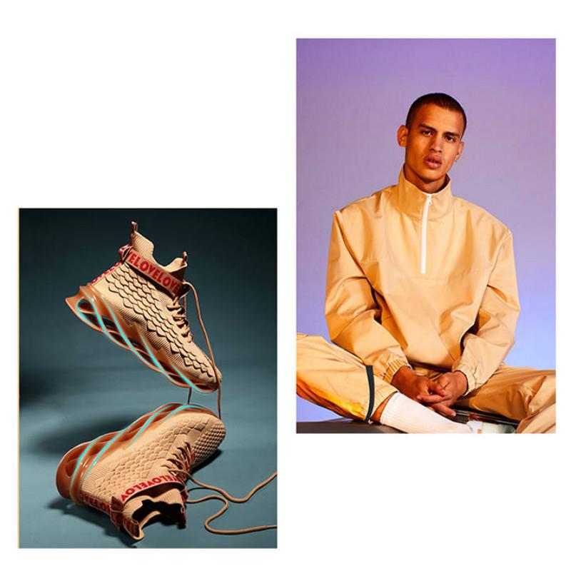 Blade men's shoes white shoes increase casual high-top shoes men's tide shoes sports running shoes