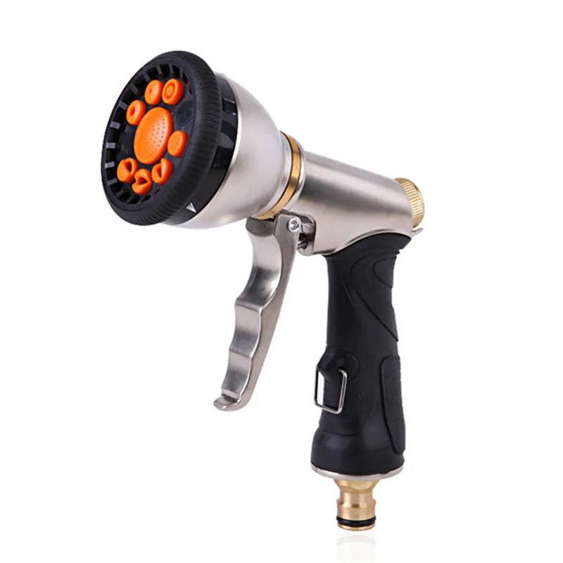 Multifunctional Car Wash Water Gun 9 Functions for Watering The Garden Forest Spraying Zinc Alloy High Pressure Water Gun Head Car Washing Supplies