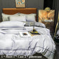 European-style Solid Color Double-sided Ice Silk Four-piece Bed Supplies Silk Slide Diet Water Wash Silk Sheets Were Set of Homes Set