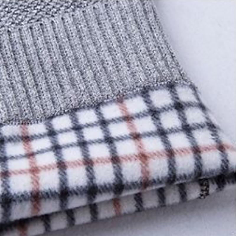 Men Fashion Pullovers Slim Fit Warm Sweater Contrast Color Autumn O-Neck Trendy Sweater