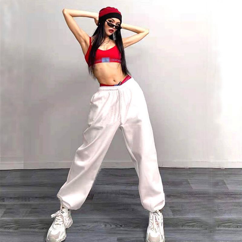 Candy Color Trousers Solid Color Casual Sports Pants Jazz Hip-hop Loose Leggings Sweatpants