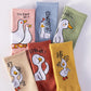 Five Pairs of Women's Socks Fashion Print Cartoon Pattern Socks Winter Thick Warm Pile Pile Socks