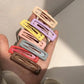 7PCS Cute and Sweet Bangs Clip Side Clip Candy Color Square Hairpin BB Clip Hairpin Hair Accessories Shiny Hairpin for Girl