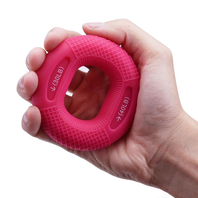 Dual-strength Grip Ring Silicone Gripper Enhances Arm Strength Wrist Mechanics Generation Human Finger Rehabilitation Training Decompression