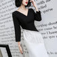 Evening Dress Skirt Female Long-sleeved High-end Elegant Elegance Banquet Evening Dress