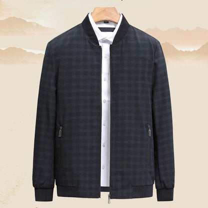 Autumn Middle-aged Men's Jacket Middle Aged Men's Casual Thin Coat