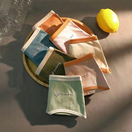 4PCS Girls Cute Underwear Ladies Sexy Underwear Cotton Graphene Antibacterial Inner Crotch Mid-waist Breathable Underwear Panties