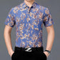 Men's Short-sleeved Floral Shirts, Men's High-end Shirts, Middle-aged and Elderly Dad Outfits