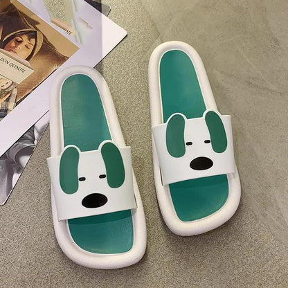 Women Summer Slippers Tasteless Antiskid Indoor Soft Bottom Slippers Non Slip Cartoon Outdoor Casual Slippers