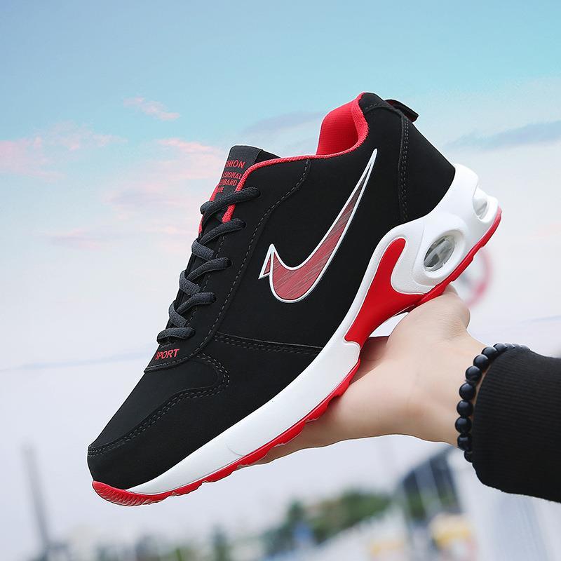 Men Sneakers Casual Air Cushion Running Shoes Mesh Breathable Deodorant Lightweight Non-slip Shoes