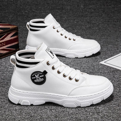 High-top Men's British Style Martin Boots Tooling Tide Boots Non-slip Hiking Men's Shoes