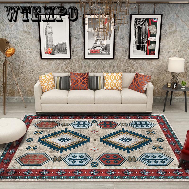 Moroccan Style Large Carpet Soft  Home Decor Children Room Non-slip Carpets for Living Room