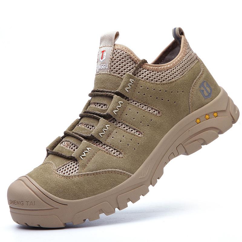 Men's Steel Toe Safety Shoes Breathable Work Boots Men Puncture-Proof Work Sneakers