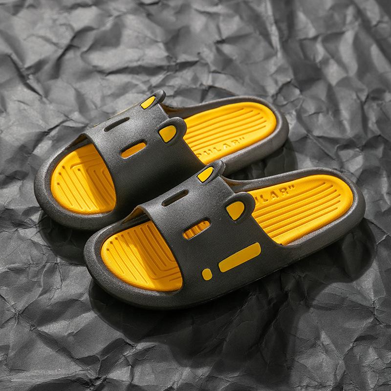 Summer Slides Women House Slippers Cute Cartoon Thick Bottom Floor Flat Home Shoes Bathroom Non-slip Home Slippers
