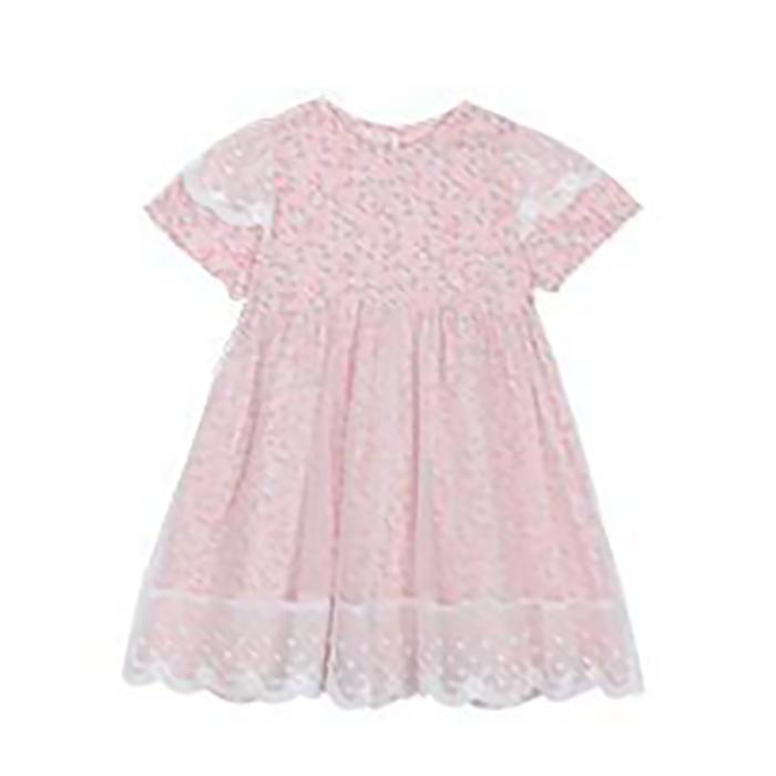 Summer Girls Tutu Dress Baby Dress Kids Dress Children Vestidos Toddler Dress See Through Mesh Patch 2 To 7 Yrs