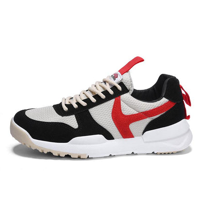 WTEMPOWeweya Spring Lace Up Mens Shoes Luxury Casual White Sneakers Shoes Men Mixed Colors Walk