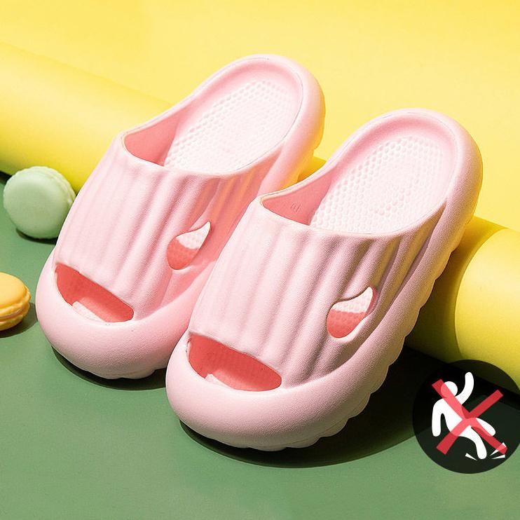 Children's Solid Color Slippers In Summer Boys and Girls Baotou Antiskid Indoor Home Soft Bottom Non Slip Casual Slippers