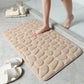 Cobblestone Embossed Bathroom Bath Mat Non-slip Carpets In Wash Basin Rug Shower Room Doormat Memory Foam Pad