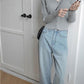 Autumn Korean Cardigan Top V-neck Knit Jacket Short Long Sleeve Striped Young Women Sweater