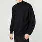 Autumn and Winter Thick Solid Color Knitted Half High Neck Micro Korean Loose Bottoming Sweater Men