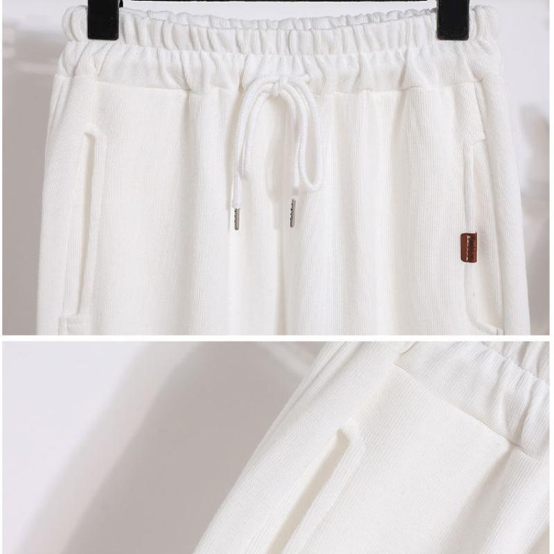 Women's Gray Guard Pants Are Thin Spring and Autumn Lanterns Loose Feet Ins Tide Casual Pants Sports Pants