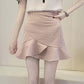 Pofulove Women Anti-light Mermaid Skirt High Waist Slim Sexy Plaid Mermaid Mini A-line Hip Skirt