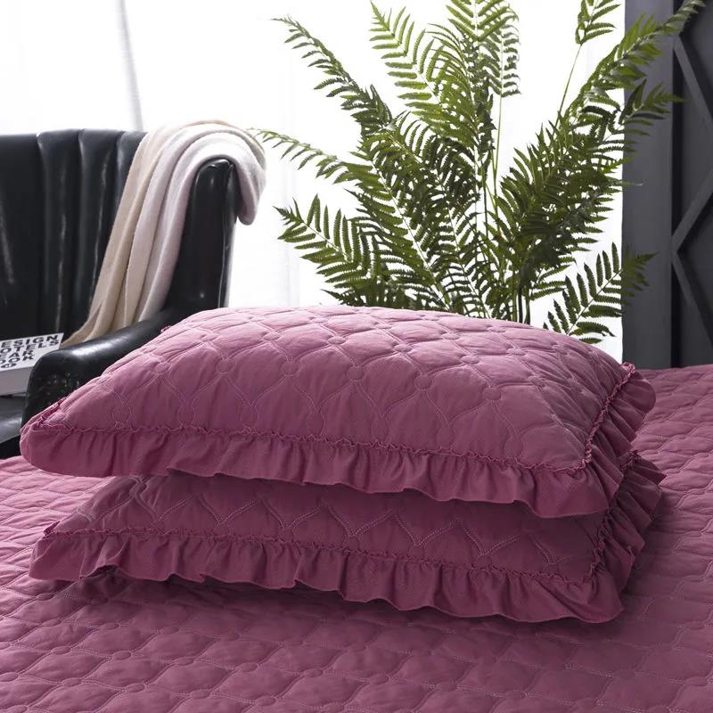 Letter Embroidery Pillowcases A Pair of Pillowcases Large 48x74cm Student Dormitory Single Double Bed Supplies