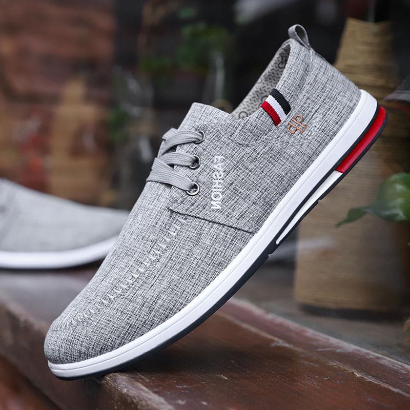 Breathable [deodorant] Cloth Shoe Man Goes All Out Board Shoe Canvas Shoe Man Recreational Man Shoe