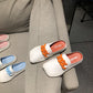 Half Slippers Women Summer Fashion Metal Buckle Thick-soled Casual Mule Shoes for Women's Outer Wear