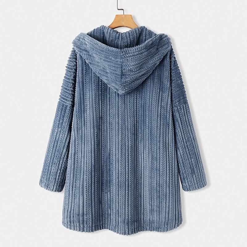Autumn Winter Women Jackets Solid Casual Plus Size Hooded Parkas Thick Warm Long Trench Coat Plush Loose Ladies Clothes