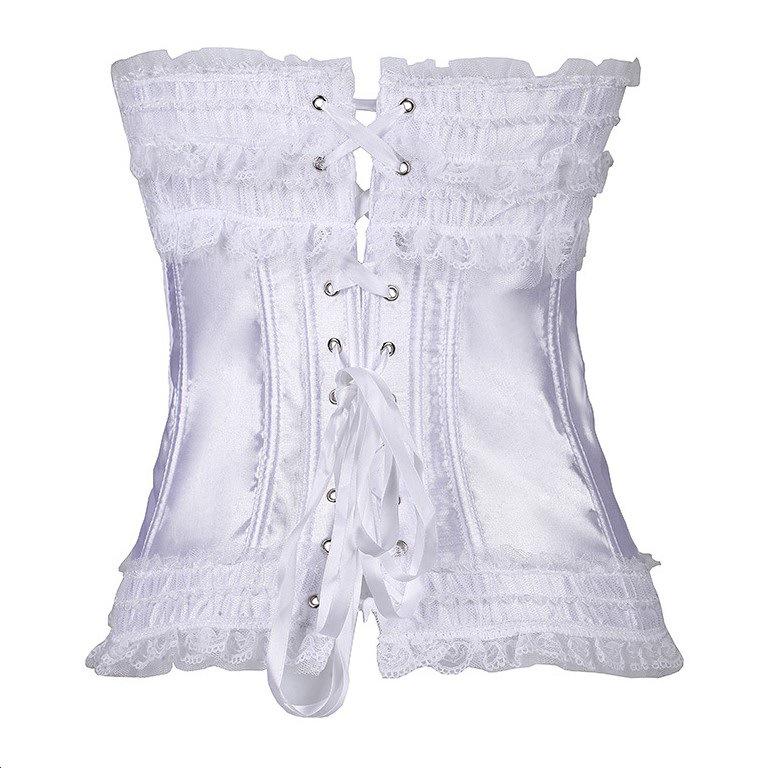 Sexy Steampunk Corset Plus Size Retro Cosplay Bustier Party Dress Black Lacing-up Corselet Women Top