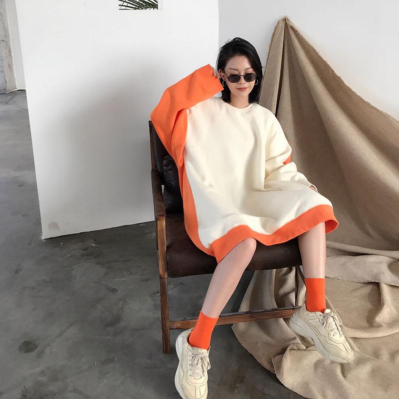 Women Oversized Hoodies Plus Size Pullover Sweatshirt Autumn Winter Fashion Harajuku Hip Hop Hoodies Thick Fleece Warm Long Tops