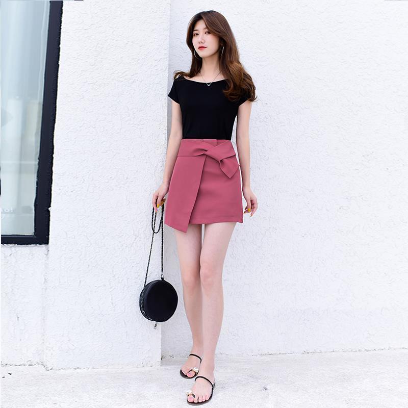 Women Irregular Sexy Tight A-line High Waist Hip Skirt Short Skirt Knee-length Zipper Club Casual Home Office