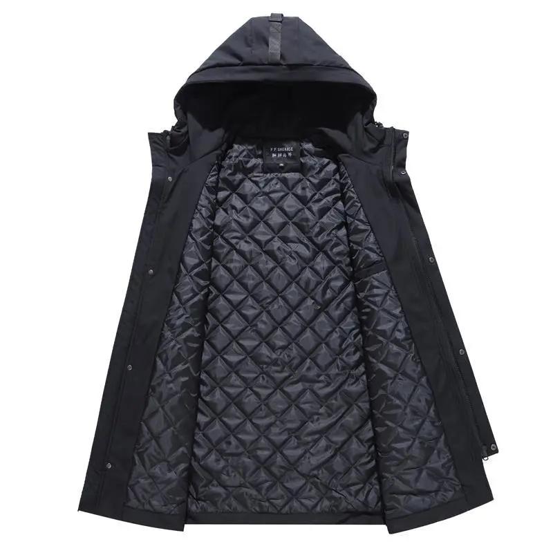 Plus Size Winter Jacket for Men 11XL Oversized Warm Parkas Coat Hooded Windbreaker Down Jackets