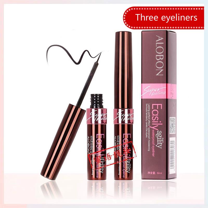 Waterproof Silky Eyeliner Liquid Eyeliner Soft Tip Pen Black Beginner Big Eyes Set Makeup Lasting