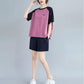 Summer Casual Sports Suit Women's Fashion Loose Large Size Comfortable and Thin Short-sleeved Shorts Two-piece Trendy