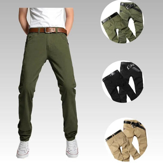 Men's Casual Pants Loose Straight Military Trousers Labor Overalls Spring and Autumn Work Wear-resistant Pants