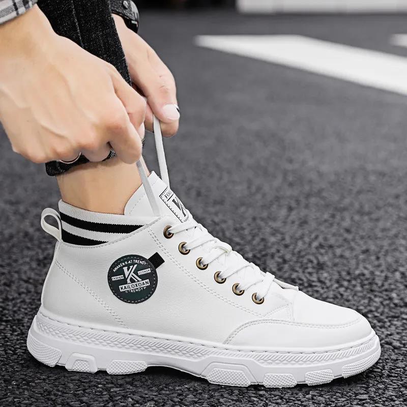 High-top Men's British Style Martin Boots Tooling Tide Boots Non-slip Hiking Men's Shoes