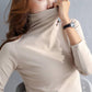 Autumn and winter new long-sleeved T-shirt women's shirt Slim slimming inside the high-necked shirt