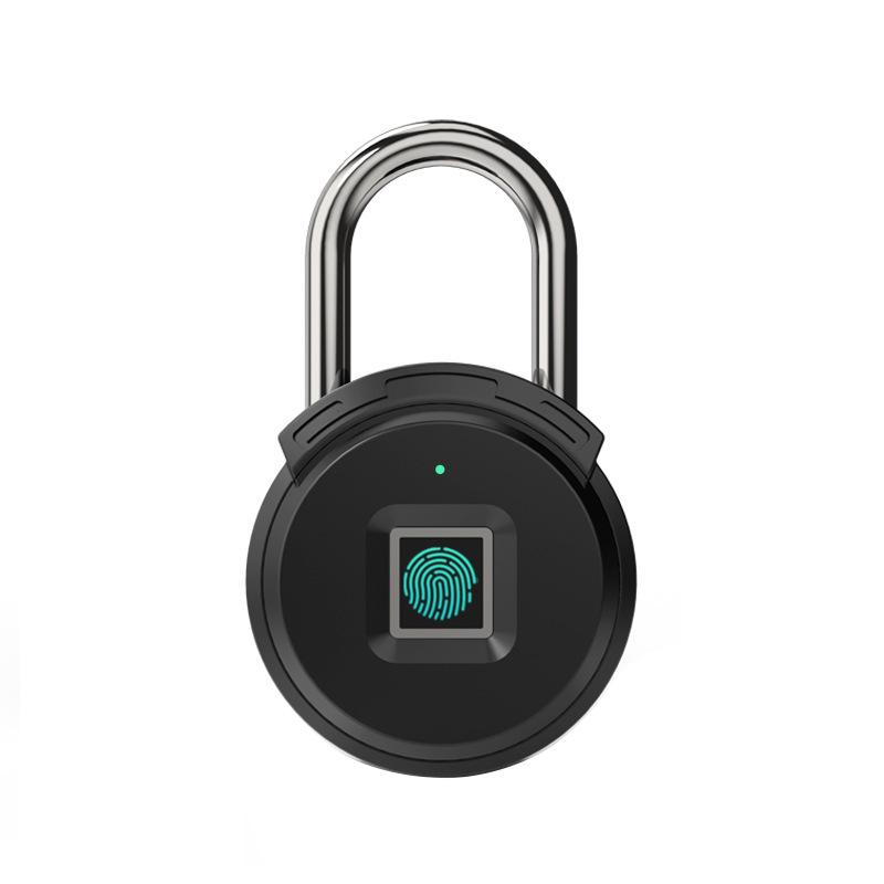 Fingerprint Padlock Intelligent Lock Dormitory Locker Warehouse Door Security Lock Outdoor Remote Authorization Password Padlock
