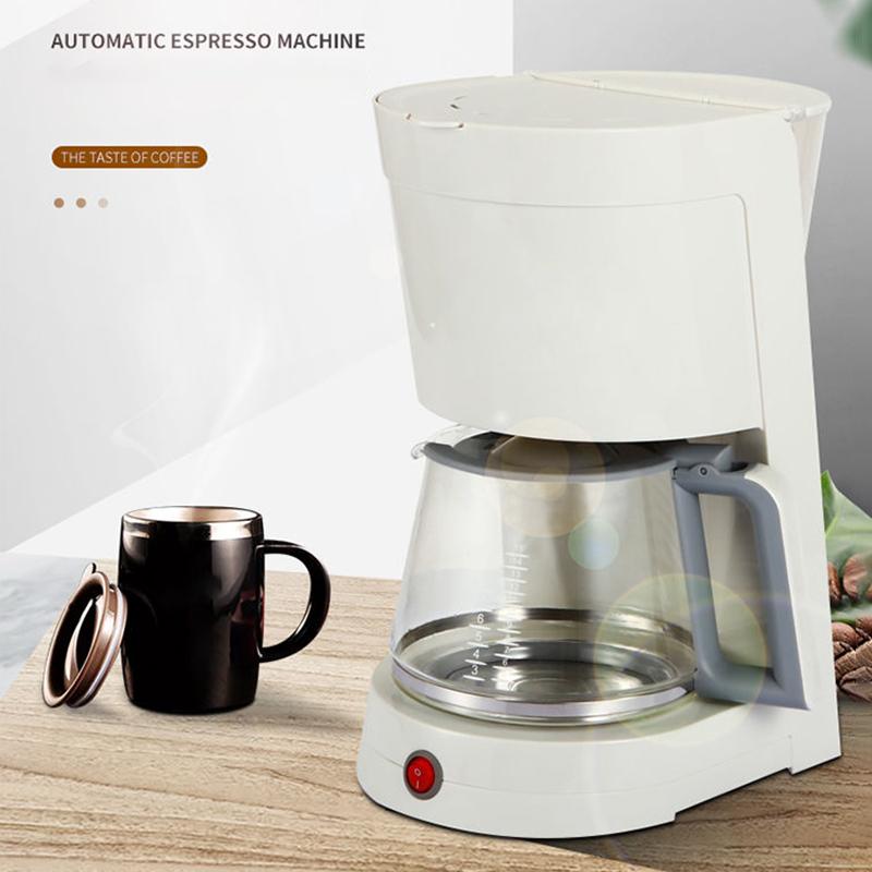 Home Office Special Coffee Machine Automatic Dripping Small Portable Coffee Machine Brewing Tea Dripping Steam Brewing Coffee Brewing Tea 220V