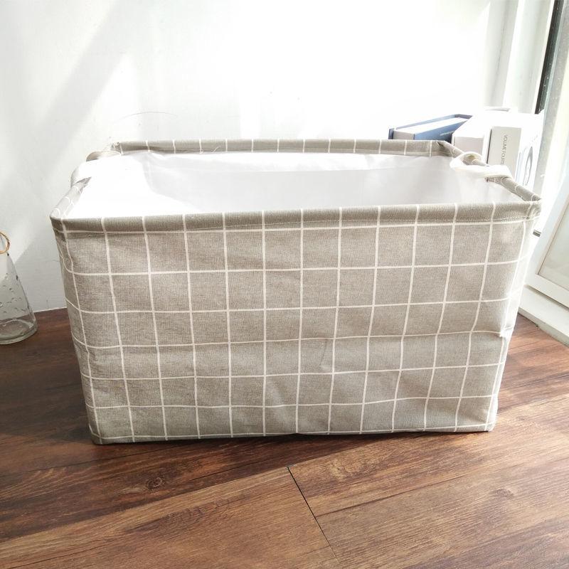 Cotton Linen Large Storage Box Dirty Clothing Basket Waterproof Foldable Item Finishing Storage Box