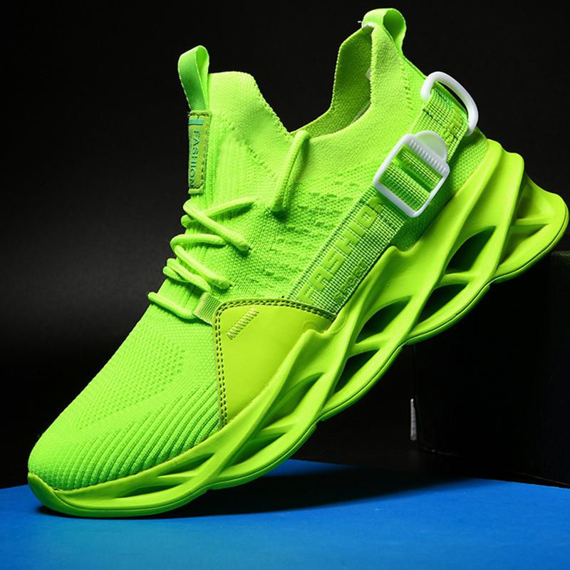 Solid Color Low-top Lightweight Unisex Spring and Summer Casual Mesh Round Head Breathable Shock-absorbing Walking Shoes