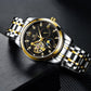 Brand Luxury Mechanical Men Watches Skeleton Automatic Waterproof Self-winding Clock Stainless Steel