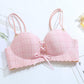 Non-marking Underwear Female Bra Student Girl High School Gathered Small Bra Bra Thin No Steel Ring Thick Cute Sexy Lightweight Breathable