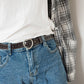 Belt Women's Simple Thin Style with Jeans Personality Retro Heart-shaped Hollow
