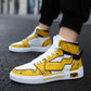 High-top canvas shoes men's trend shoes men's wild casual sneakers personality graffiti