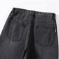 Summer New Style Black Wild Loose Straight Leg Jeans Casual Men's Trousers