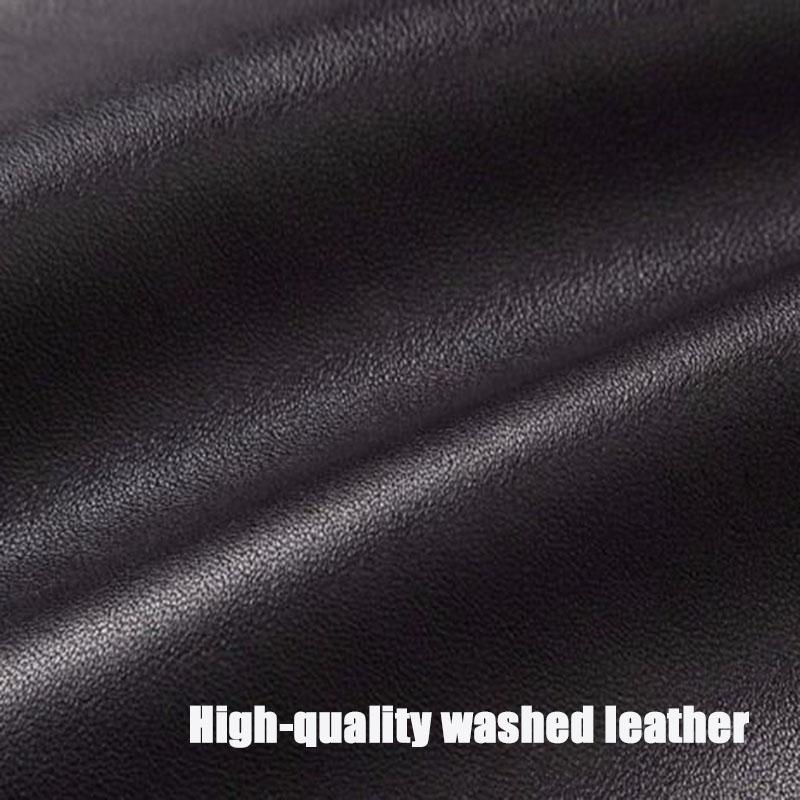 Leather Men's Jacket Plus Velvet Thickening Young and Middle-aged Fur Coat Winter Leather Jacket Large Size